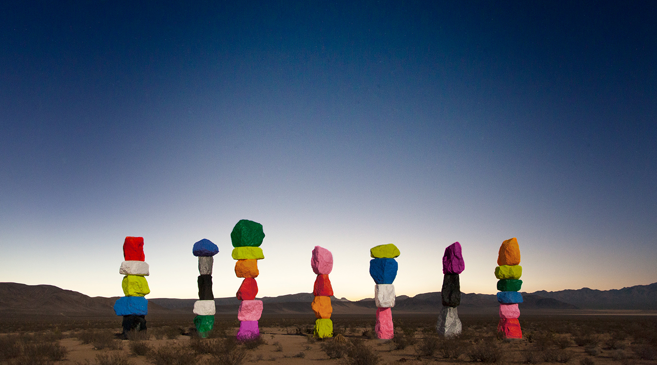 Great land. Ugo Rondinone Seven Magic Mountains. Ugo Rondinone Land Art. Dali Land.