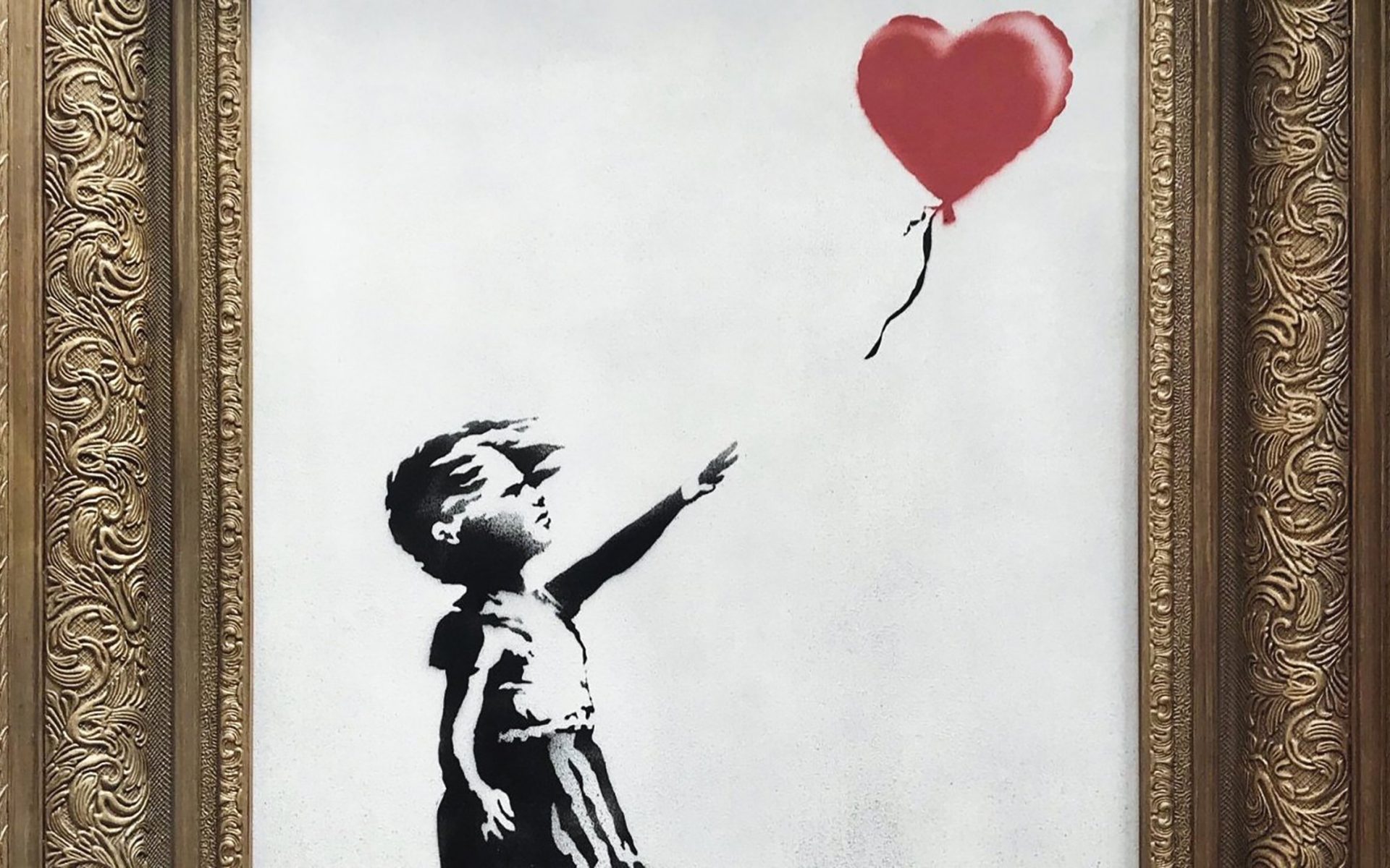 banksy balloon art