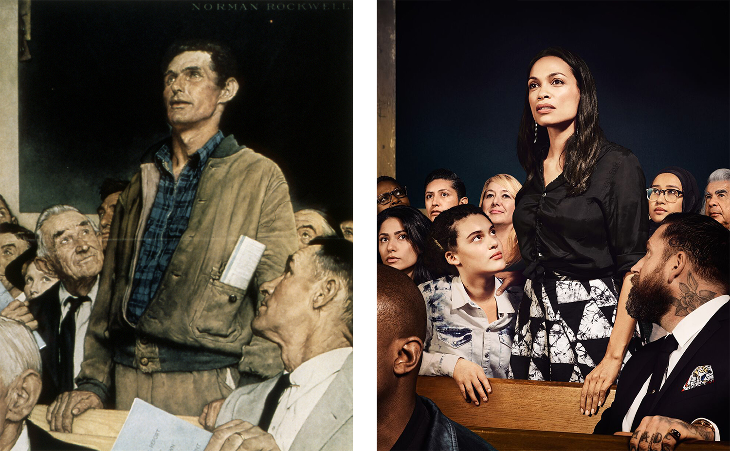 Two Photographers Give Norman Rockwell s Four Freedoms A Modern 