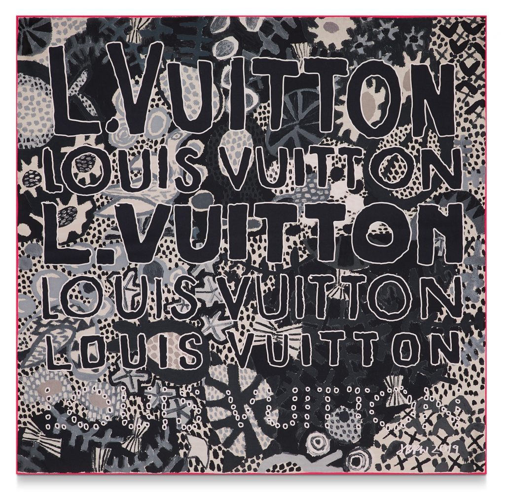 Jonas Wood x Louis Vuitton Silk Scarves Release, Drops