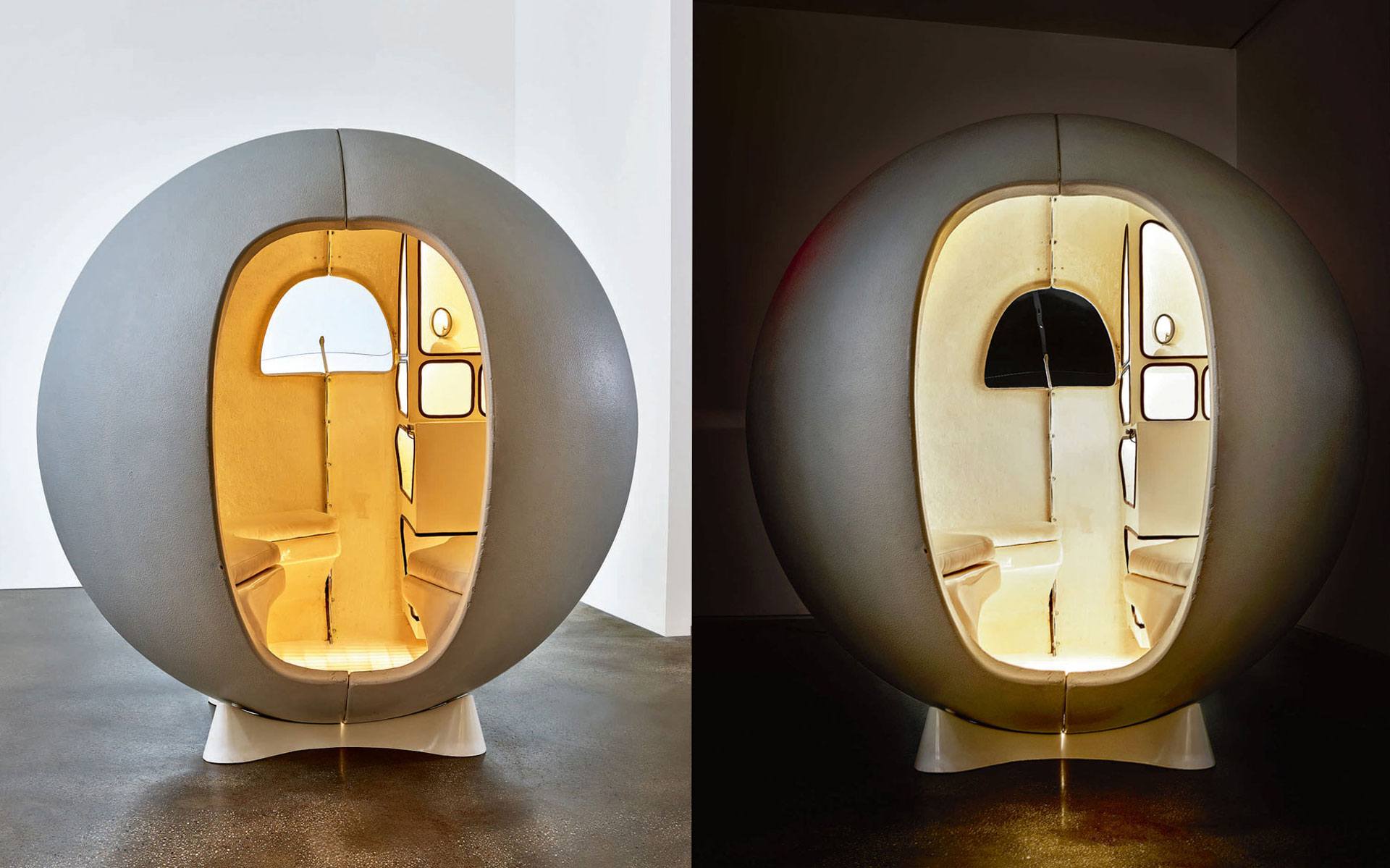 Isolation pod chair that closes new arrivals