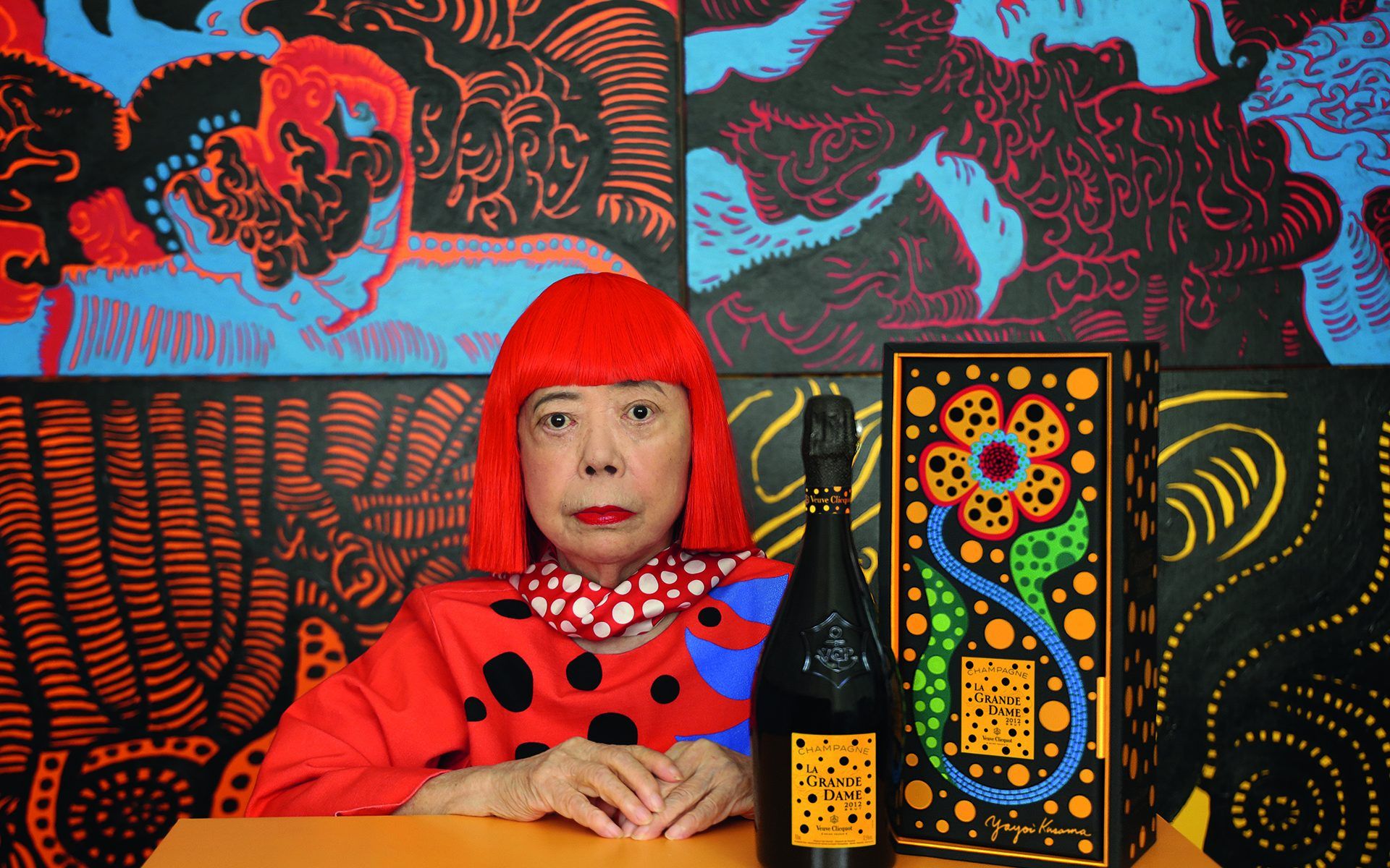 Veuve Clicquot La Grande Dame Brut Yayoi Kusama Artist Edition in