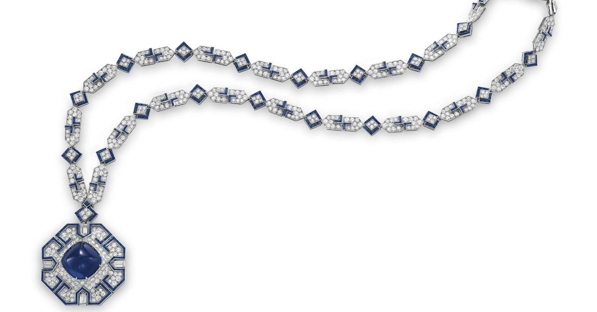 Kashmir deals sapphire necklace