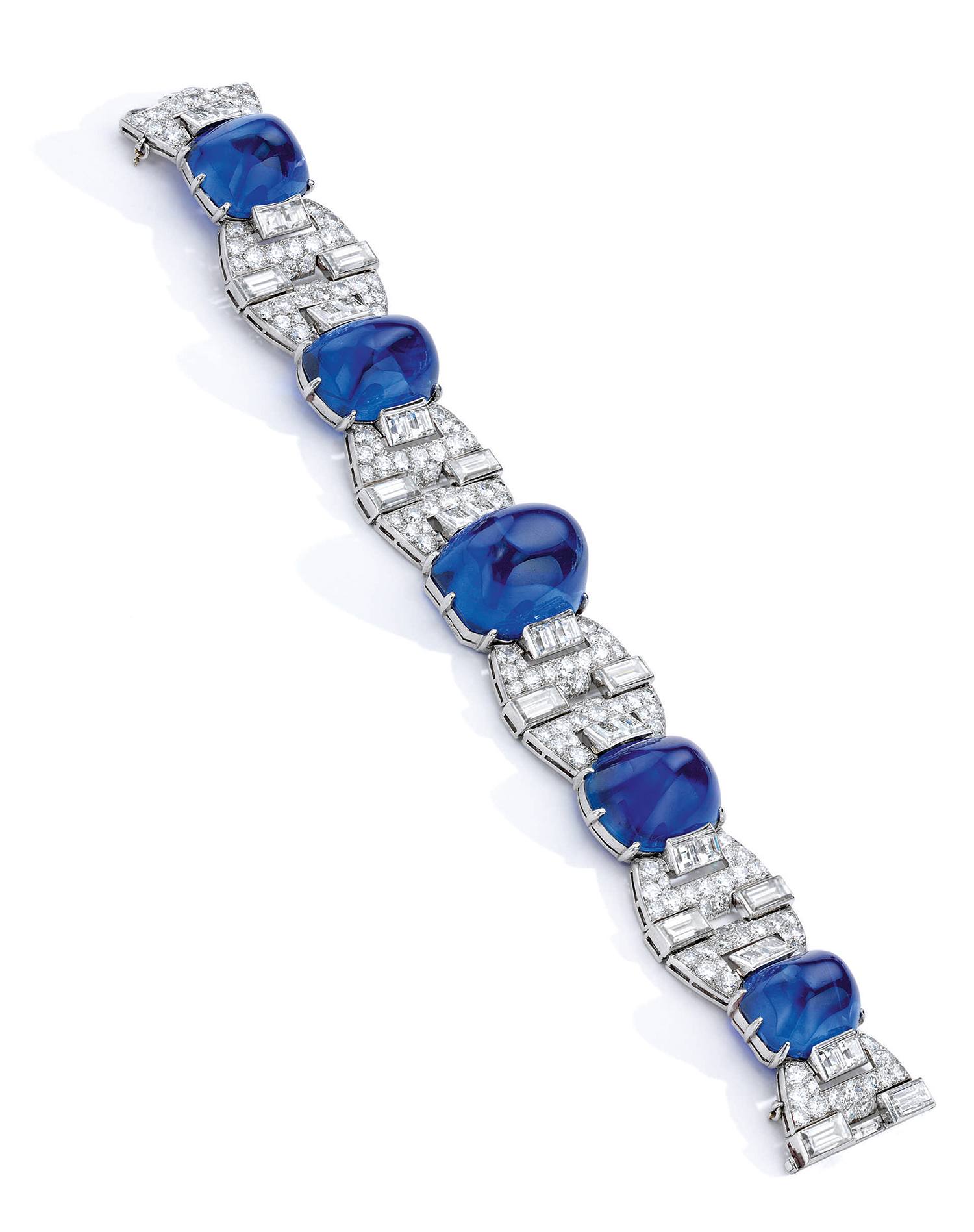 Van Cleef Bracelet of diamond and sapphires