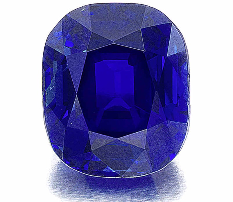 A 9.23 carat Kashmir sapphire consigned sold at Bonhams New York in July 2020 for $US1,244,075