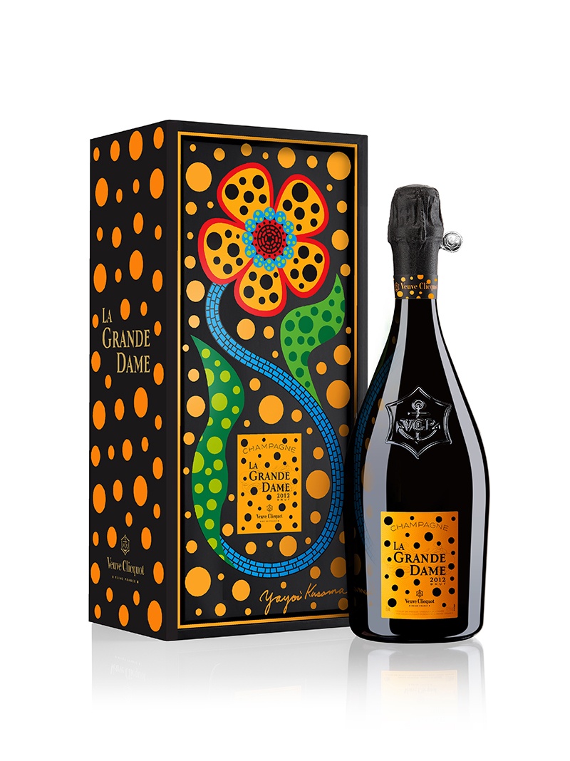 Yayoi Kusama's newest collaboration is with a vintage bottle of Veuve  Clicquot