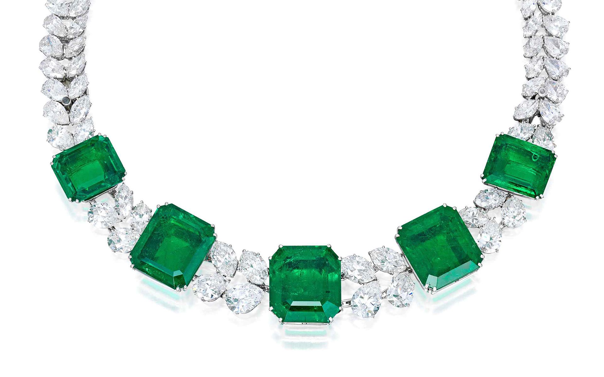 Emerald and Diamond Necklace, Important Jewels, Jewelry