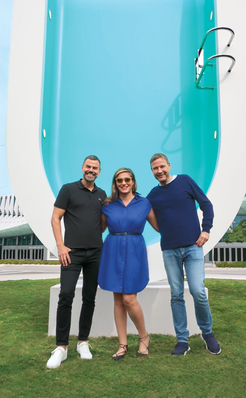 Elmgreen and Dragset builds a bent swimming pool in Miami