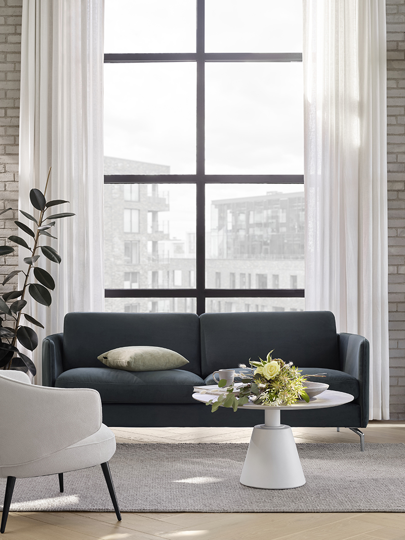 White leather sofas  Danish Design Furniture - BoConcept