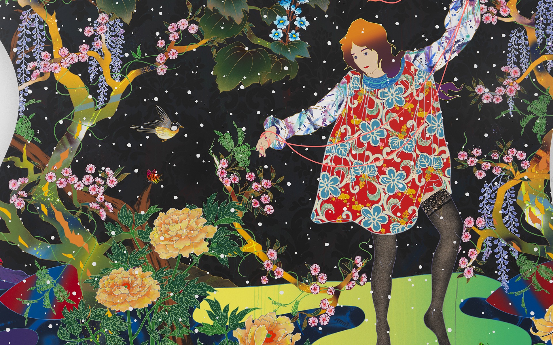 Tomokazu Matsuyama's Fantastical Paintings Go on View at Kavi