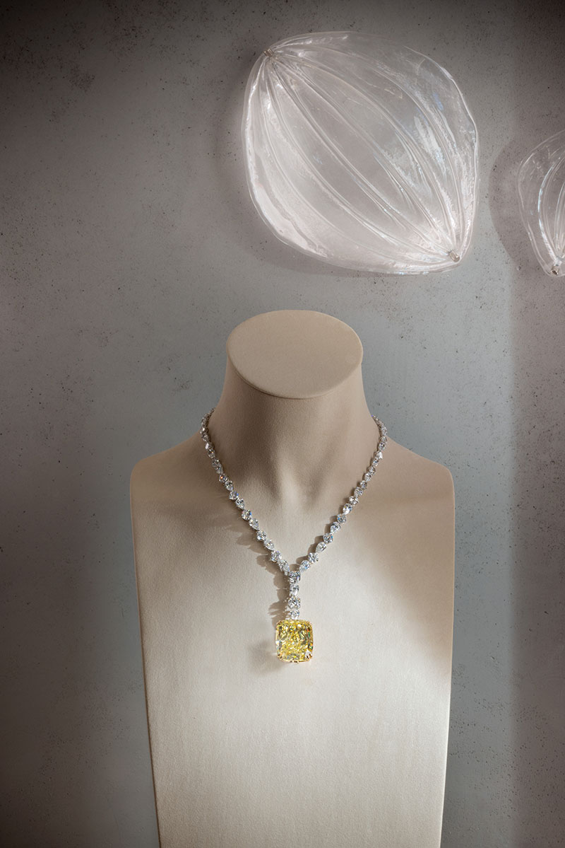 CHOPARD Vine necklace from the red carpet collection by Chopard, price upon  request; available at Chopard boutique