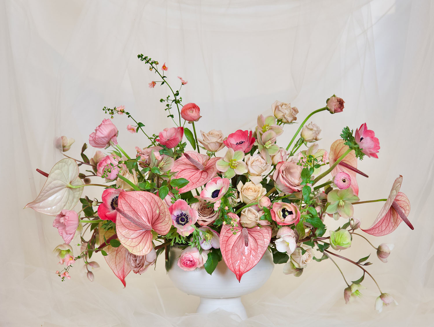 Monochromatic Pink Arrangement