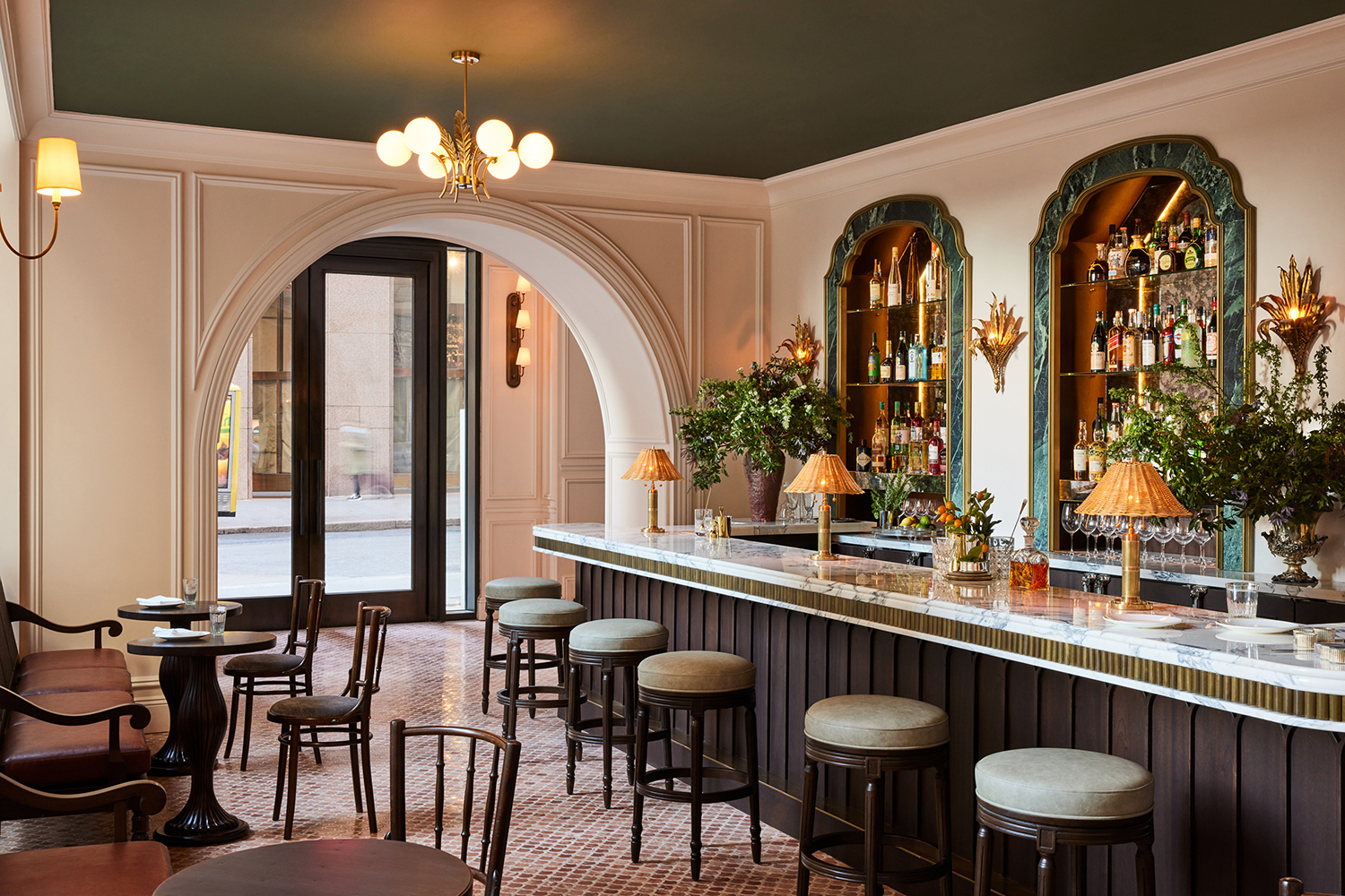 Inside Goodman's Bar, Bergdorf's New Parisian Brasserie in New