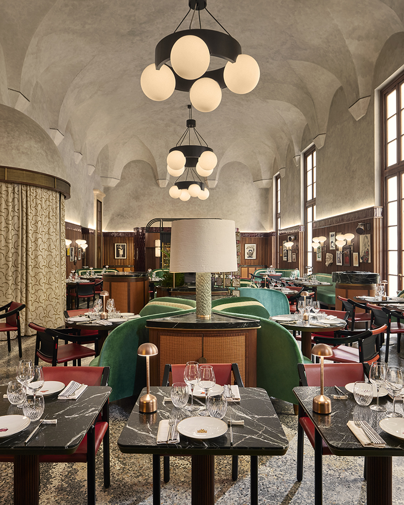 Beefbar Milano Restaurant at the Archiepiscopal Seminary in Milan