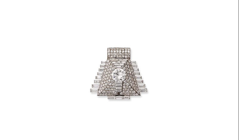 Pyramid' clip brooch, Cartier Paris, special order, 1935.