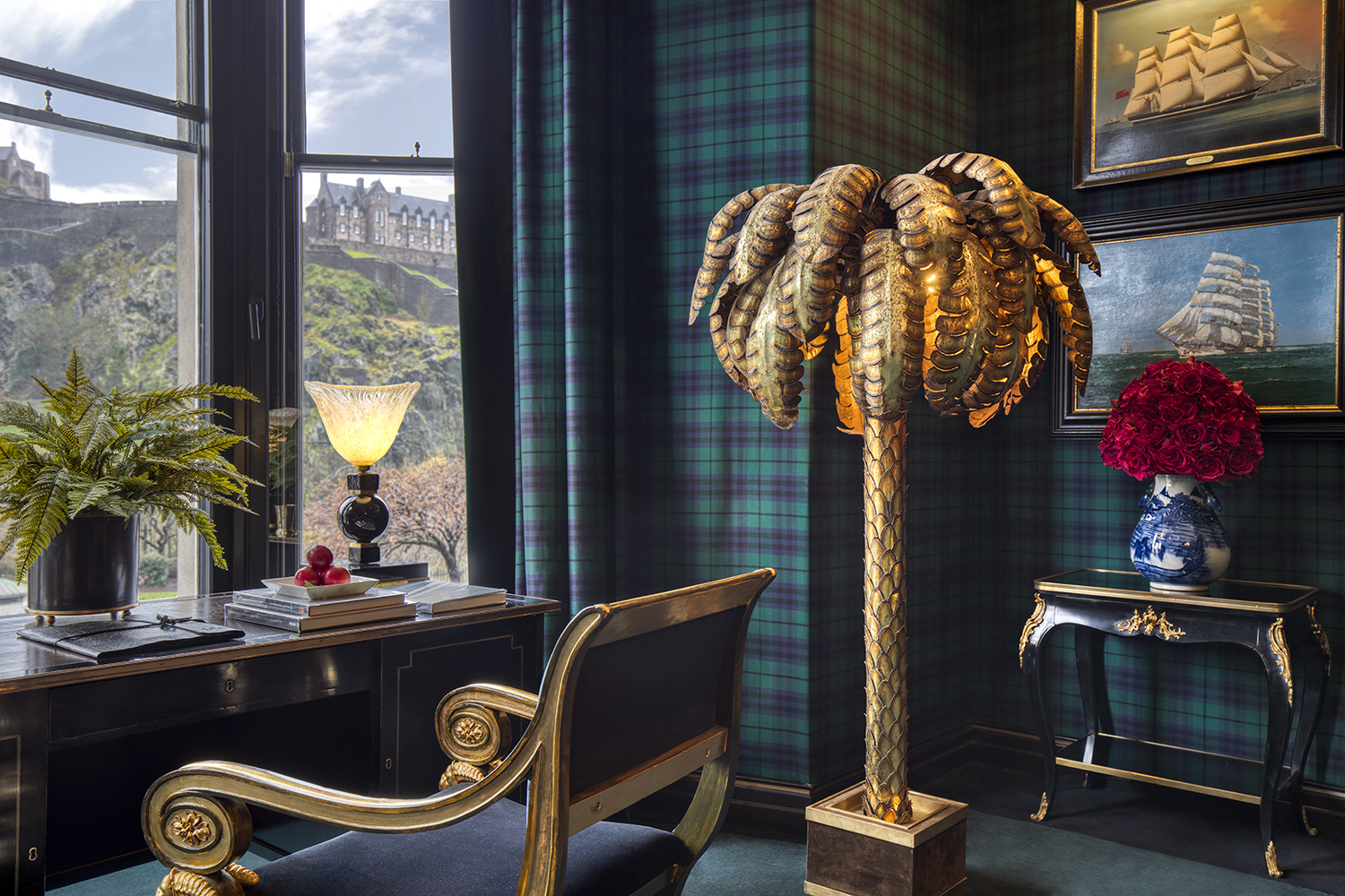 While many of the decorative elements at 100 Princes Street in Edinburgh nod to nautical motifs, other elements capture director of design Toni Tollman's love of whimsical accents.