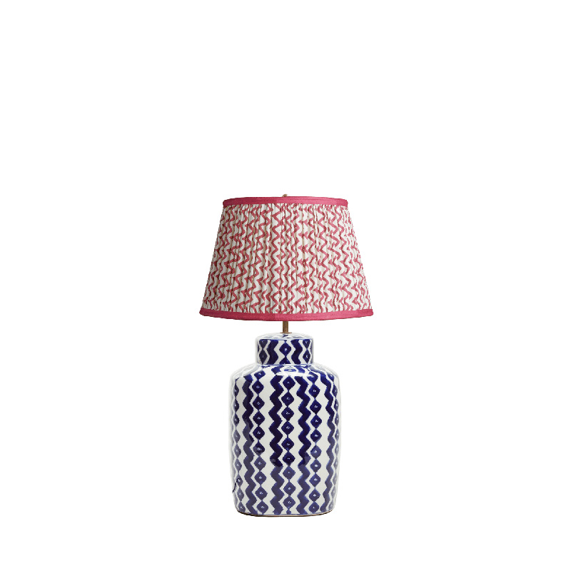 Red, white, and blue-themed lamp.