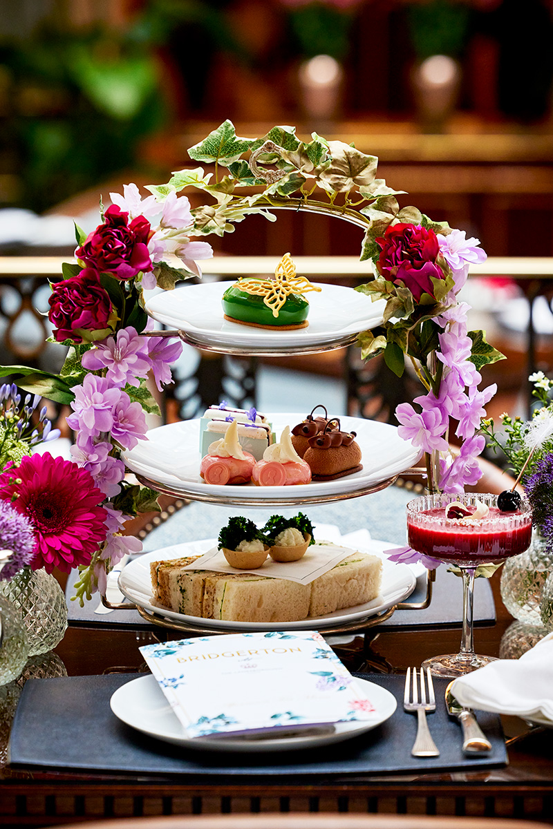 Bridgerton-inspired tea service at The Lanesborough.