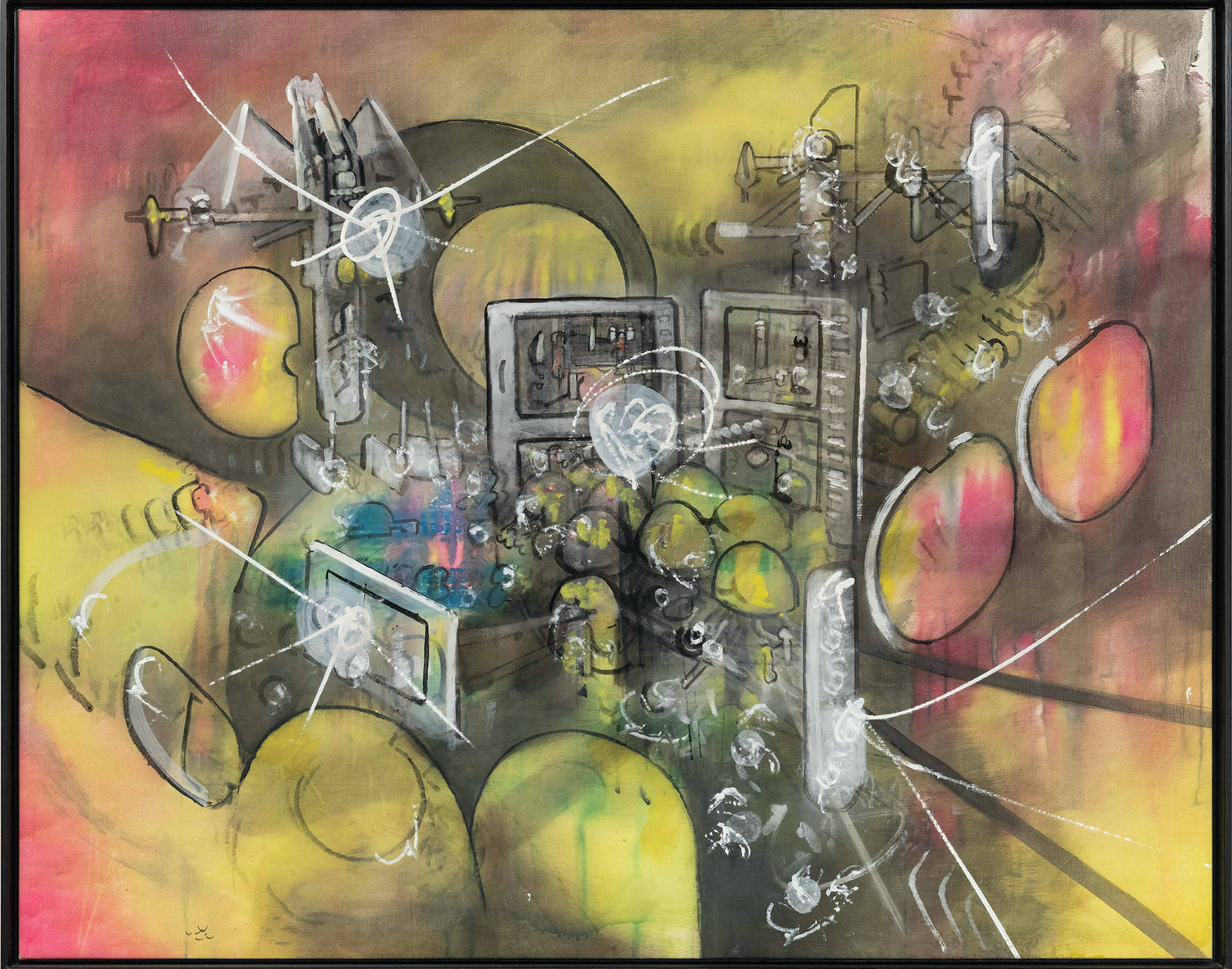 Roberto Matta, Untitled, (1963) on display at Aspen Art Fair