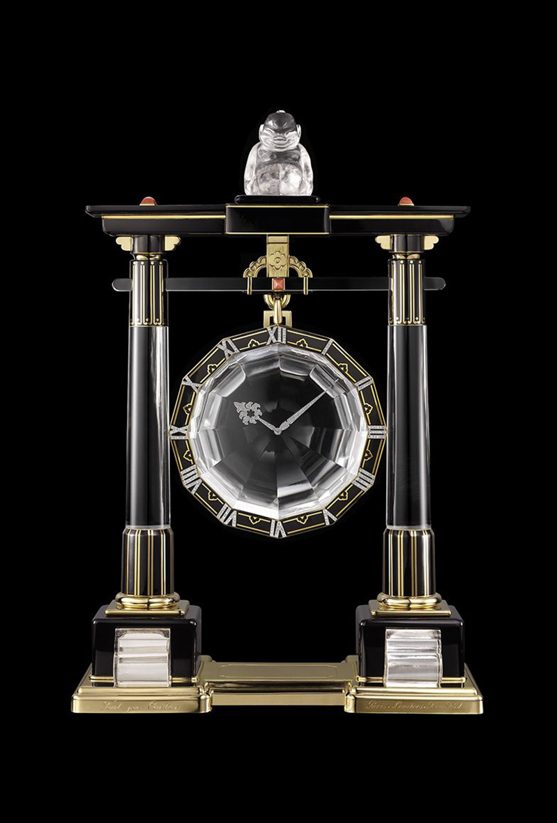 Large portique mystery clock, part of the 