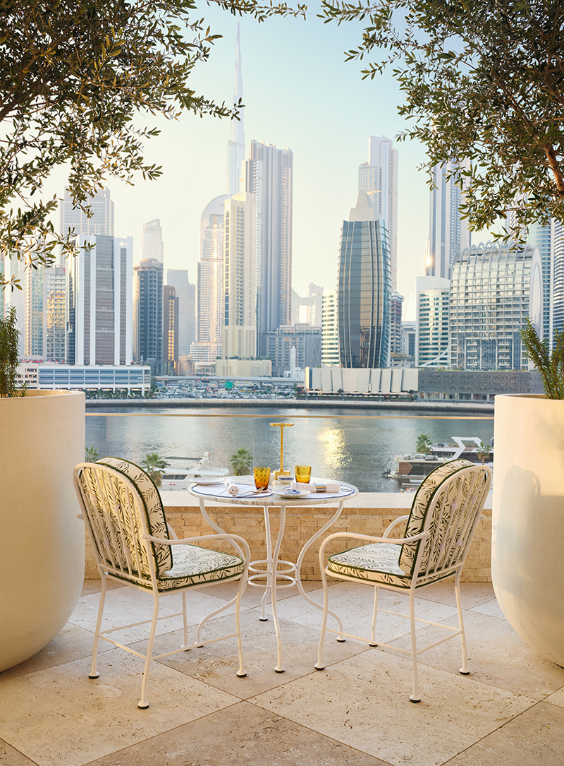 The Riviera terrace at The Lana Hotel in Dubai.