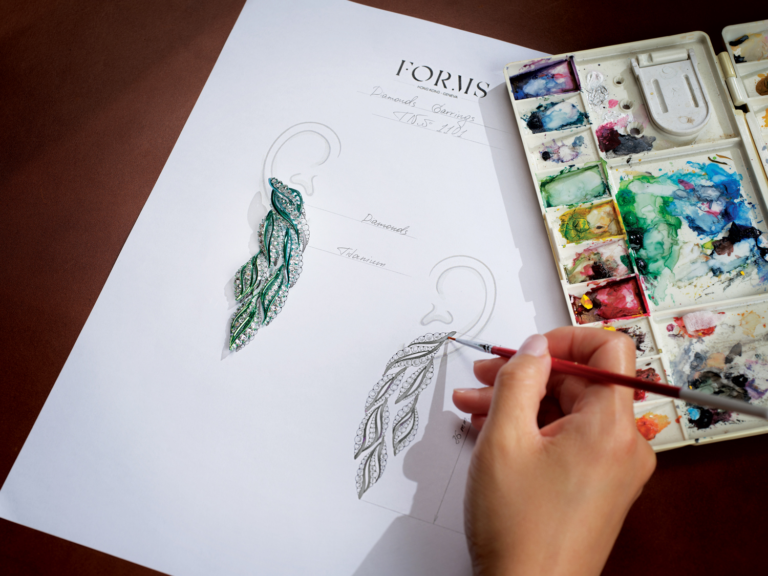 A Forms jewelry artisan at work.