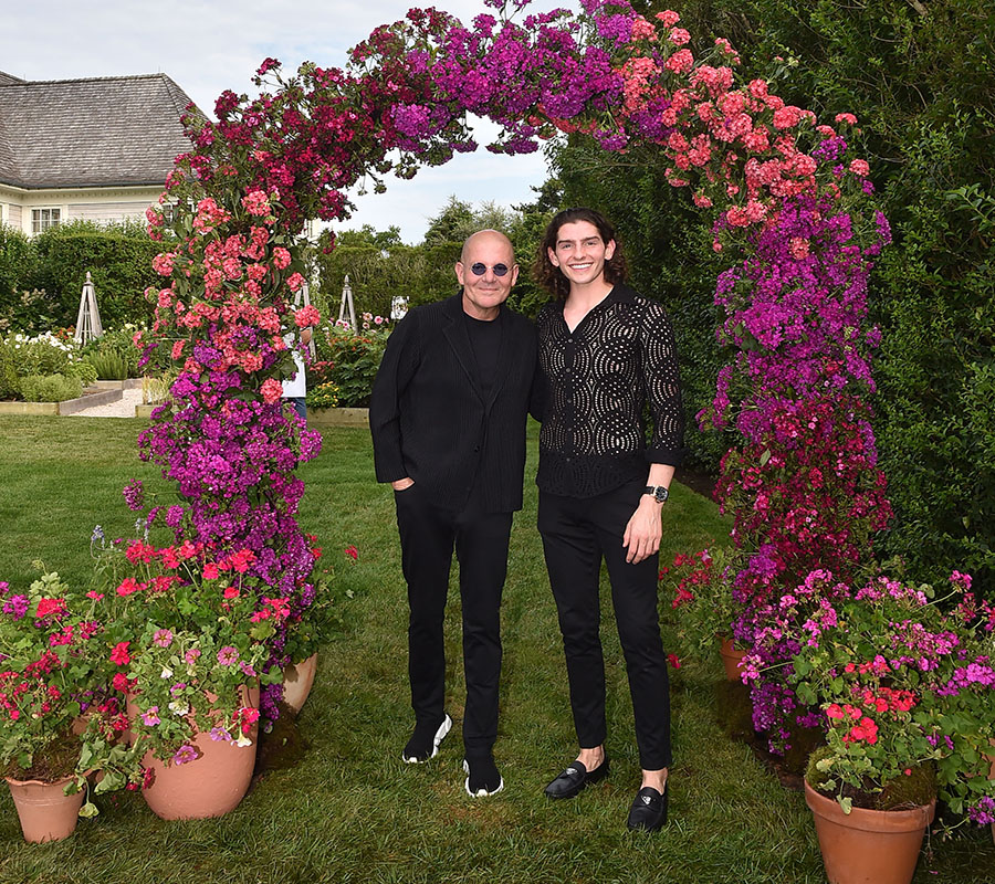 Todd White and Cameron Carani at God's Love We Deliver event in the Hamptons