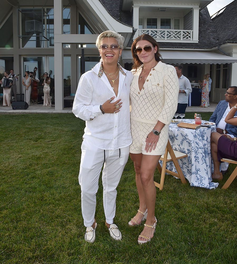 Victoria Brito and Liz Martin at God's Love We Deliver event in the Hamptons