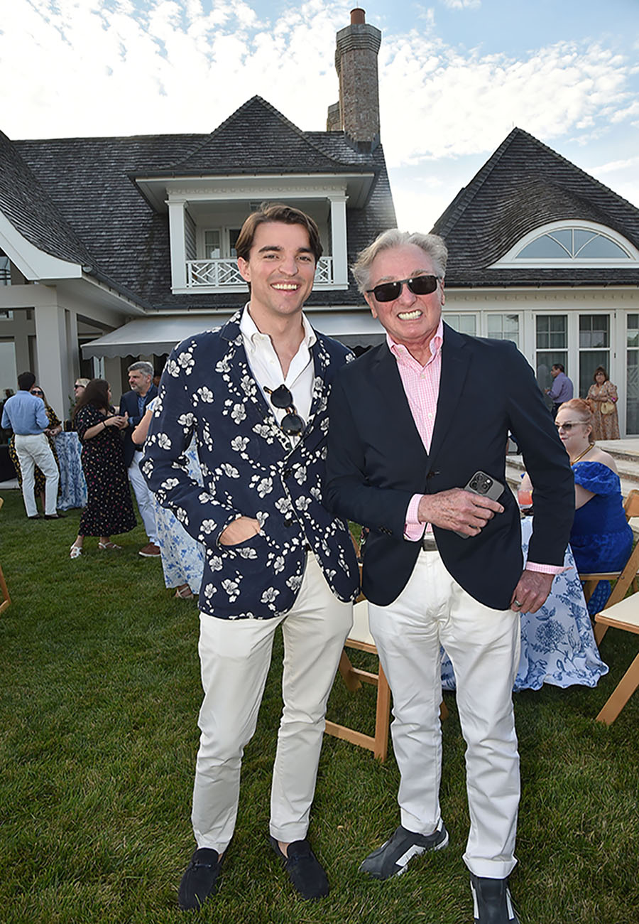 William Featherbt and Geoffrey Bradfield at God's Love We Deliver event in the Hamptons