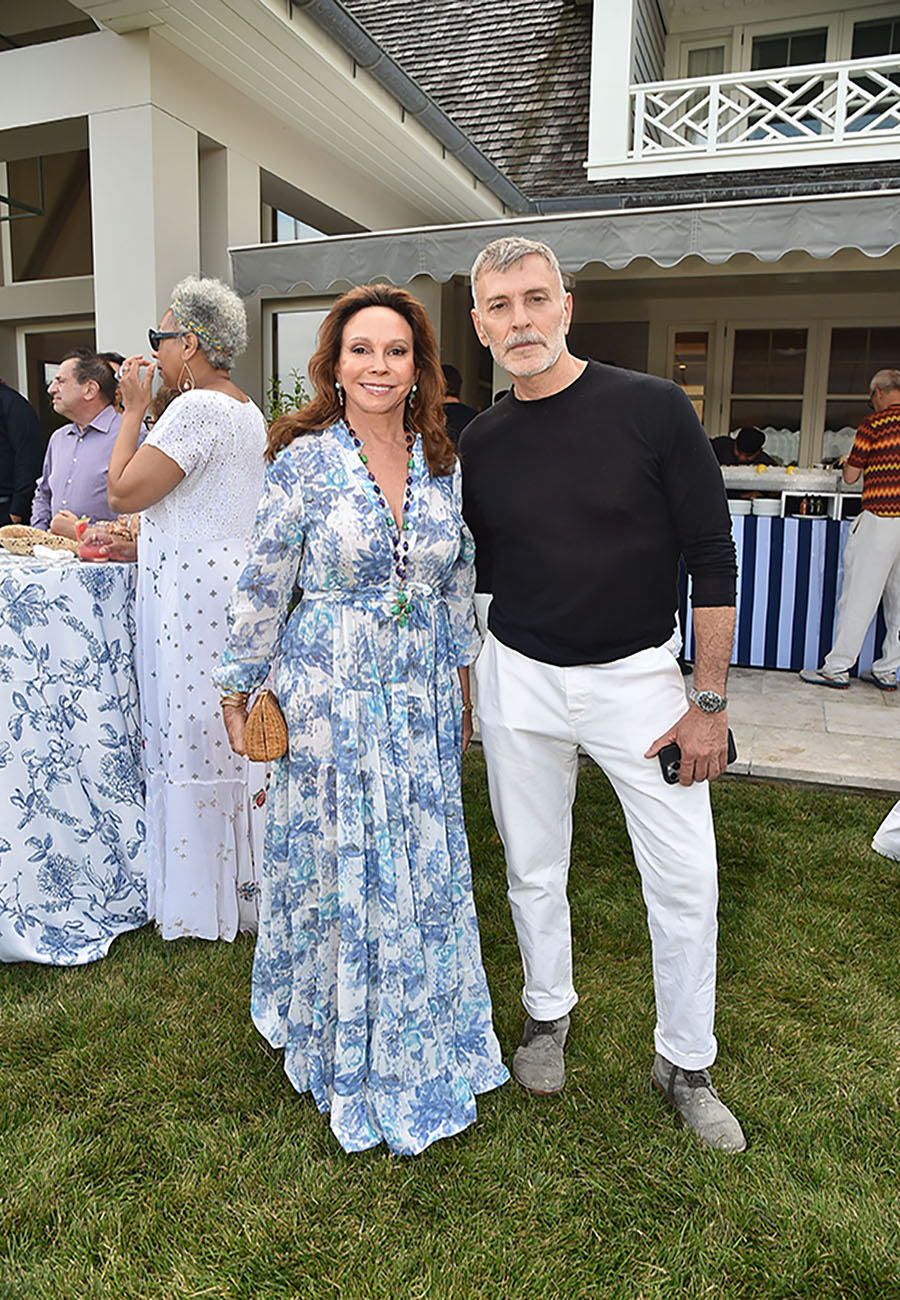 Lisa Cohen and Joseph La Piana at God's Love We Deliver event in the Hamptons