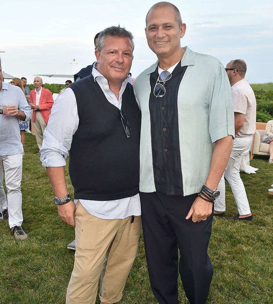 Stephan Lavictoire and Bill Pittel at God's Love We Deliver event in the Hamptons