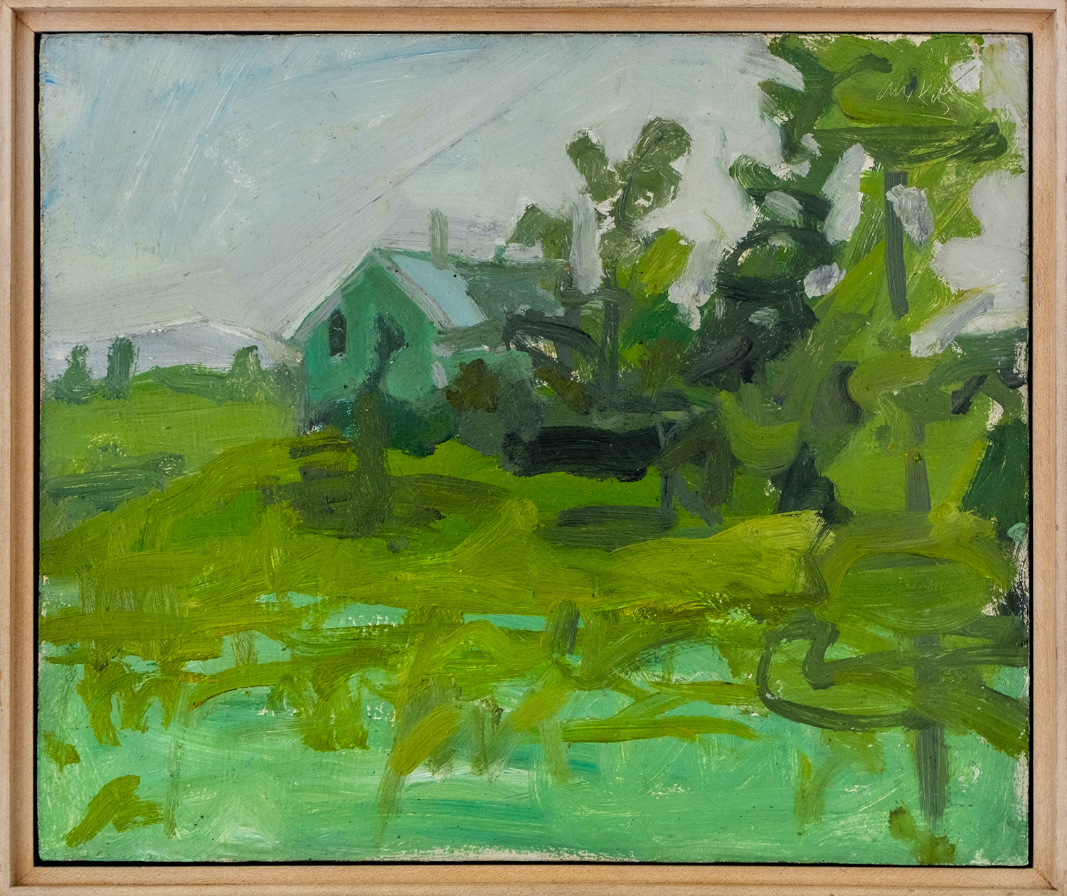 Alex Katz, Landscape with House, (c. 1955) at Aspen Art Fair