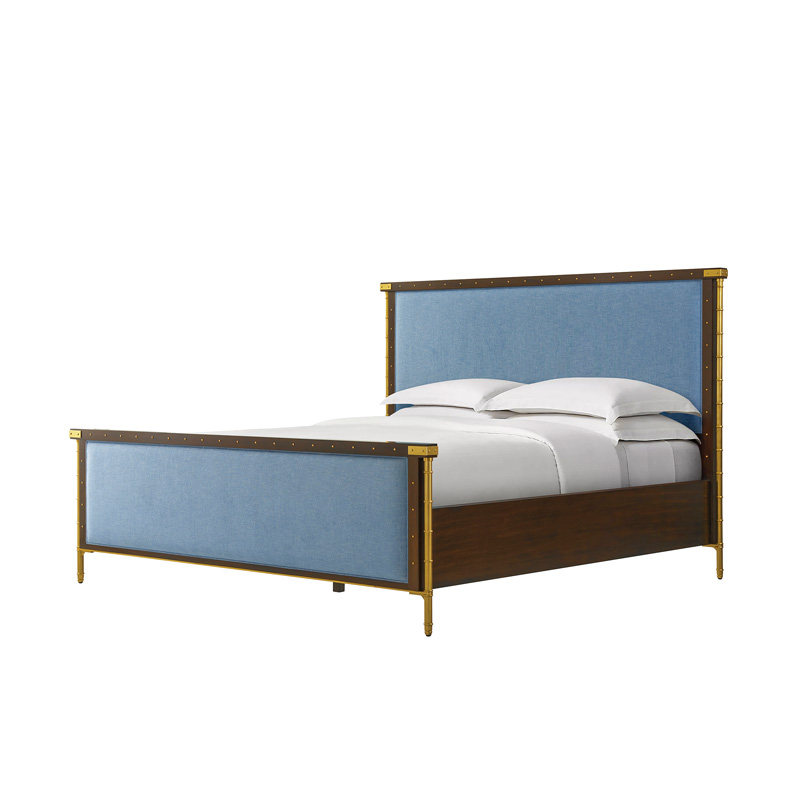 Tomaso bed by Alexa Hampton for Theodore Alexander is recommended for a guest room.