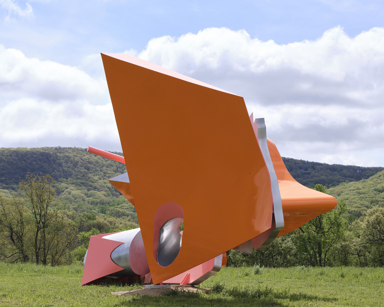 Arlene Shechet, Midnight, 2024. Installation view, Arlene Shechet: Girl Group at Storm King Art Center offered during Upstate Art Weekend.