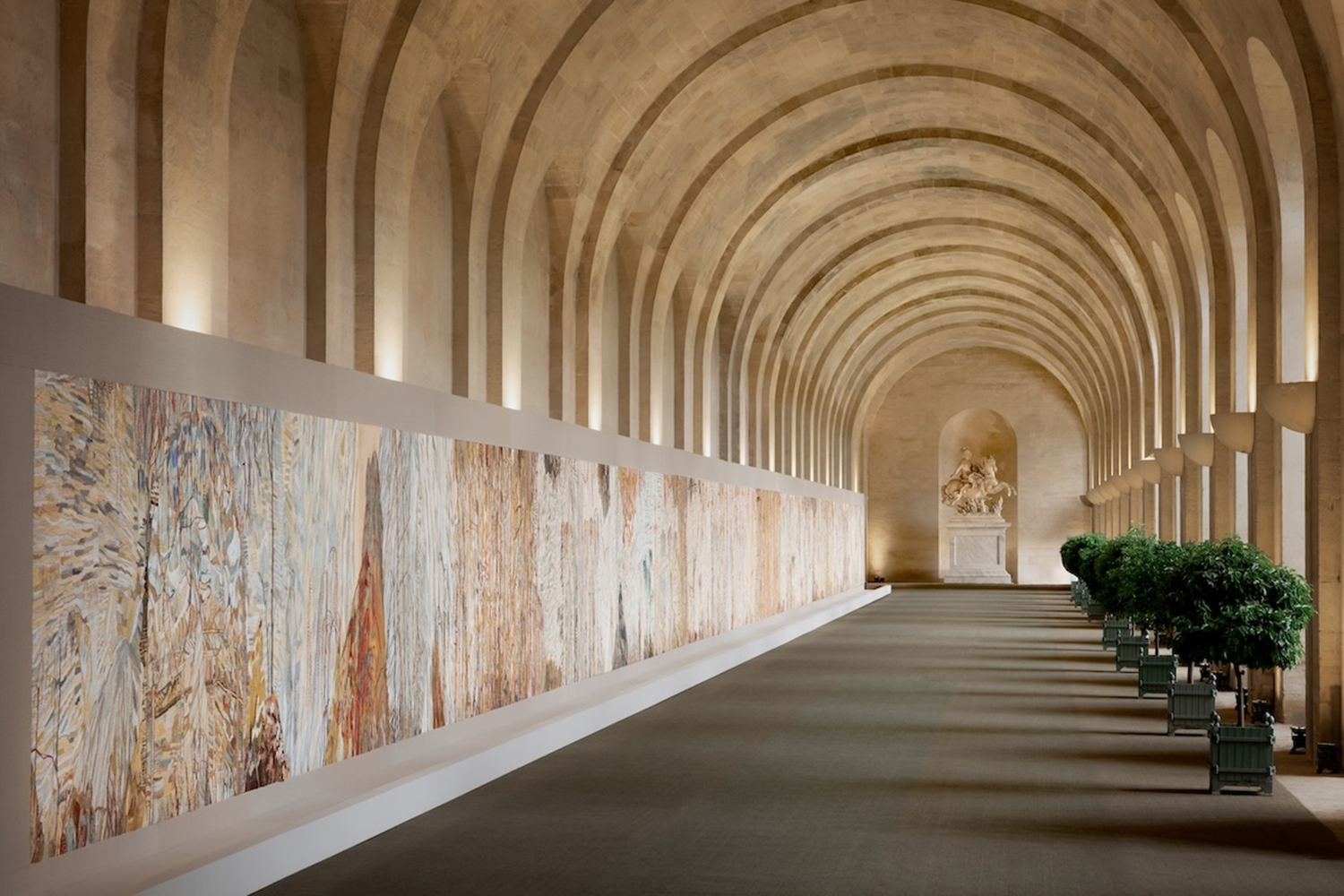 Chambre de Soie, by Eva Jospin, installed at Versailles.