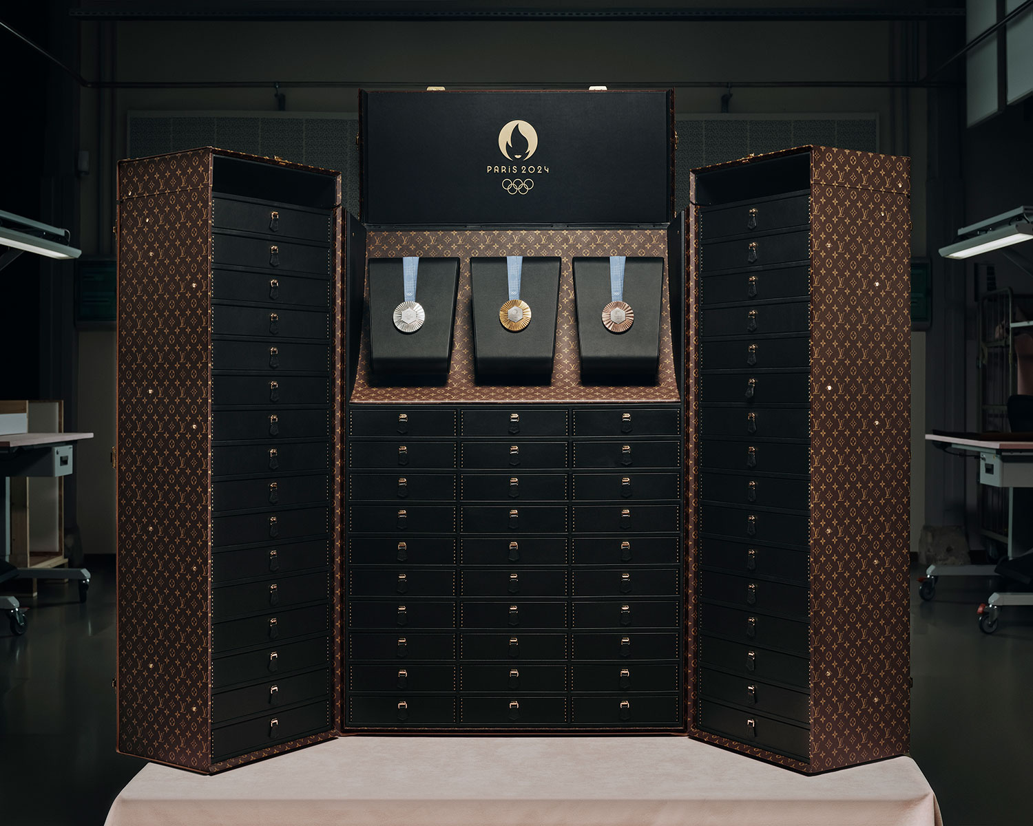 Louis Vuitton medal trunk designed for Paris Olympics