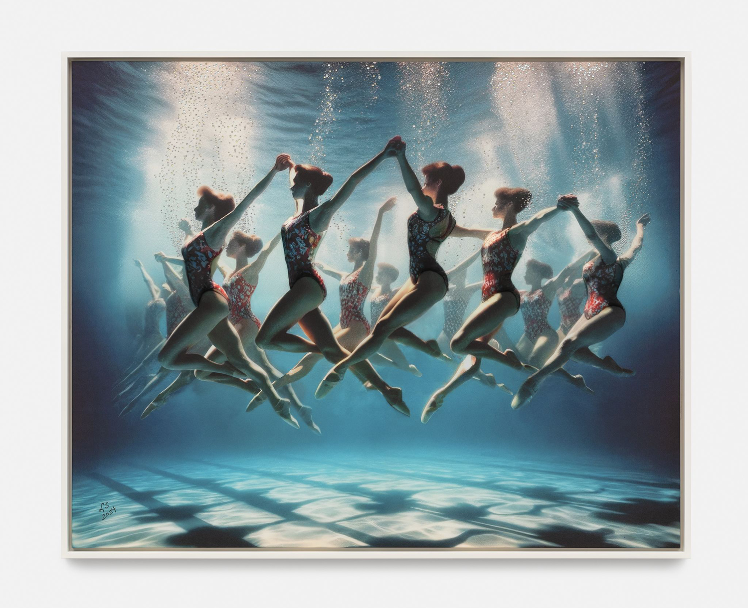 Laurie Simmons, Autofiction: Artistic Swimming/Underwater Ballet, (2024) on display in Paris.