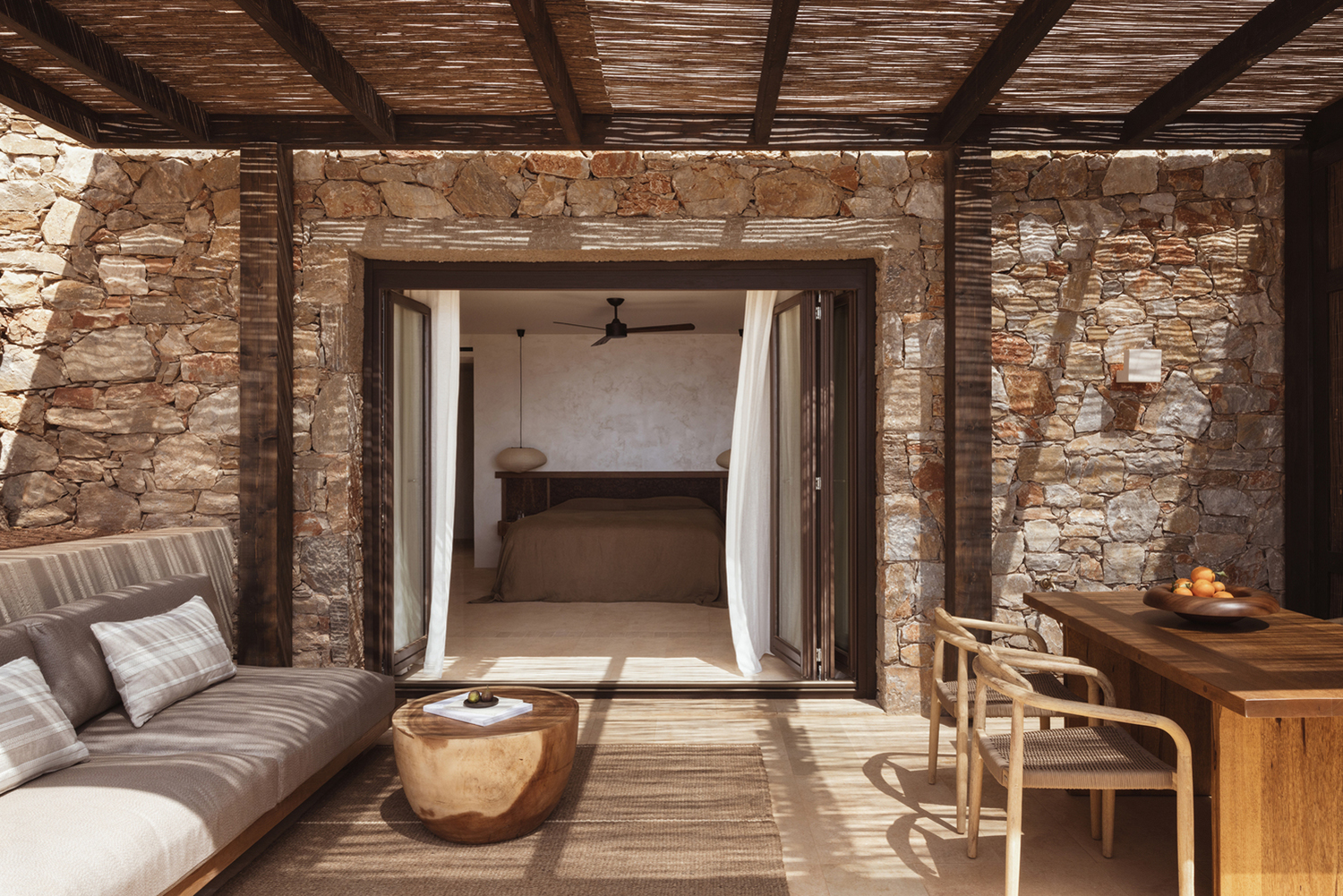 Gundari, designed by architects Block722, in Folegandros, Greece.