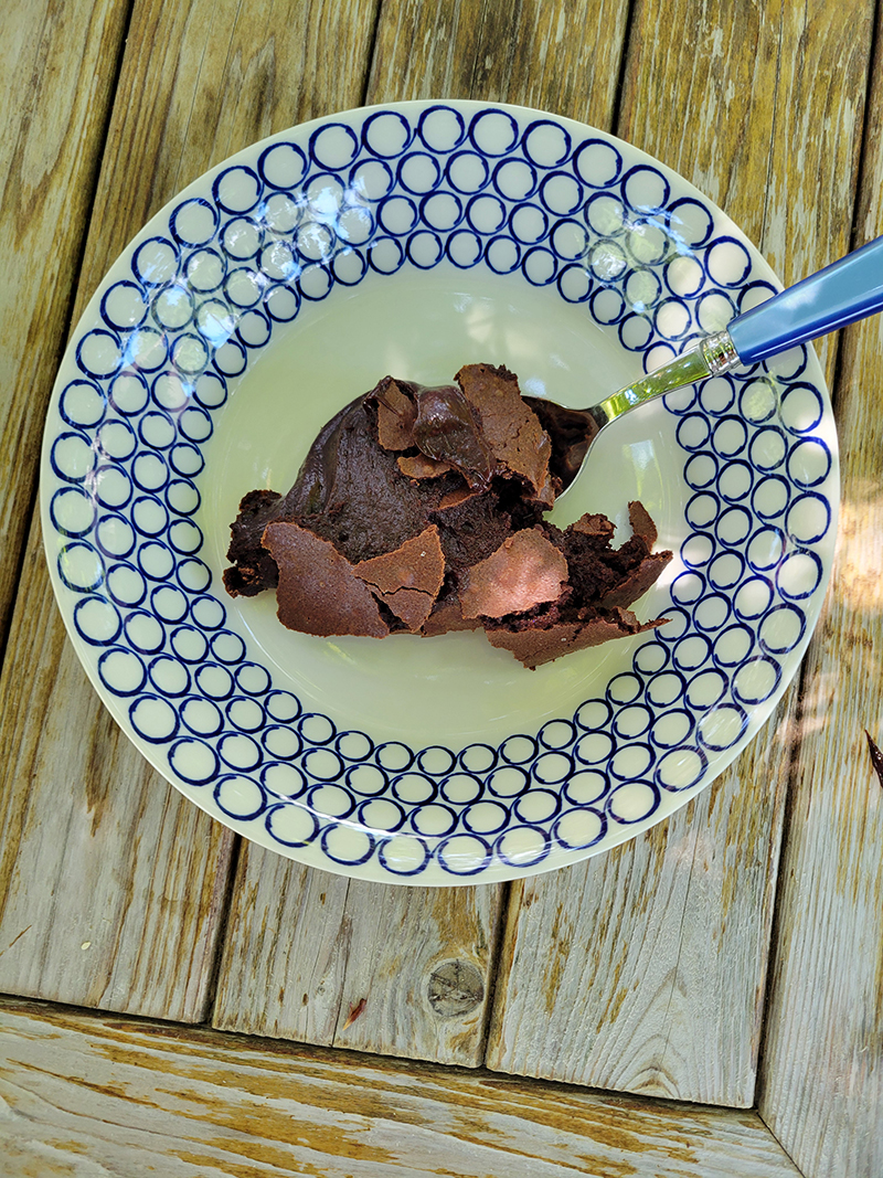 Alex Papachristidis favors the Loaves & Fishes Brownie Pudding