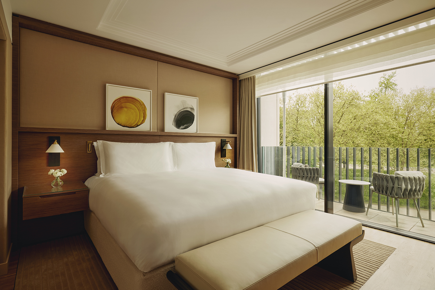 A suite at new London hotel The Emory designed by Pierre-Yves Rochon.