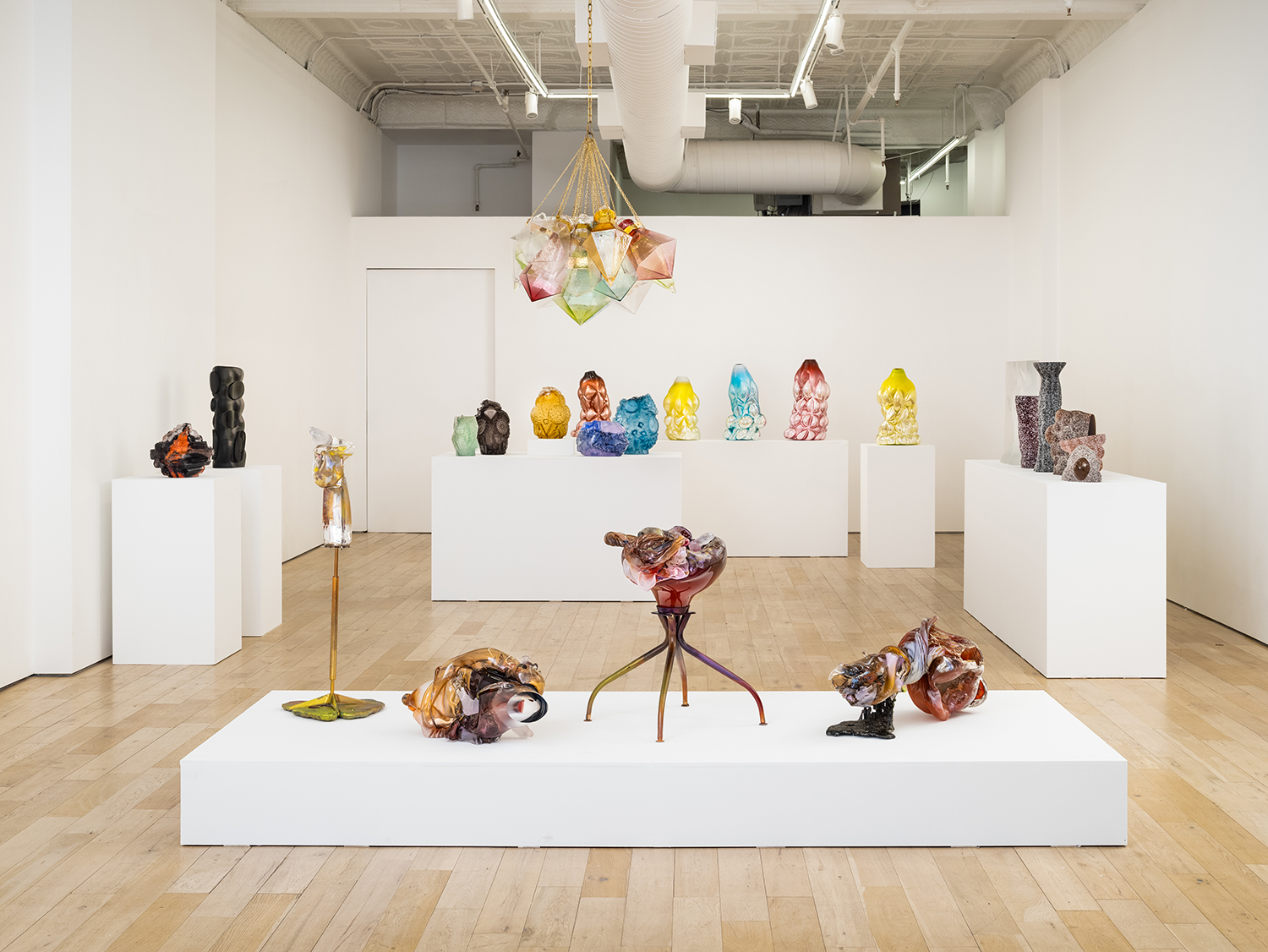 Stunning glass works by Stine Bidstrup, Lene Bødker, Frida Fjellman, Hanna Hansdotter, and Maria Koshenkova are included in the Summer Group Show at HB381 in New York.