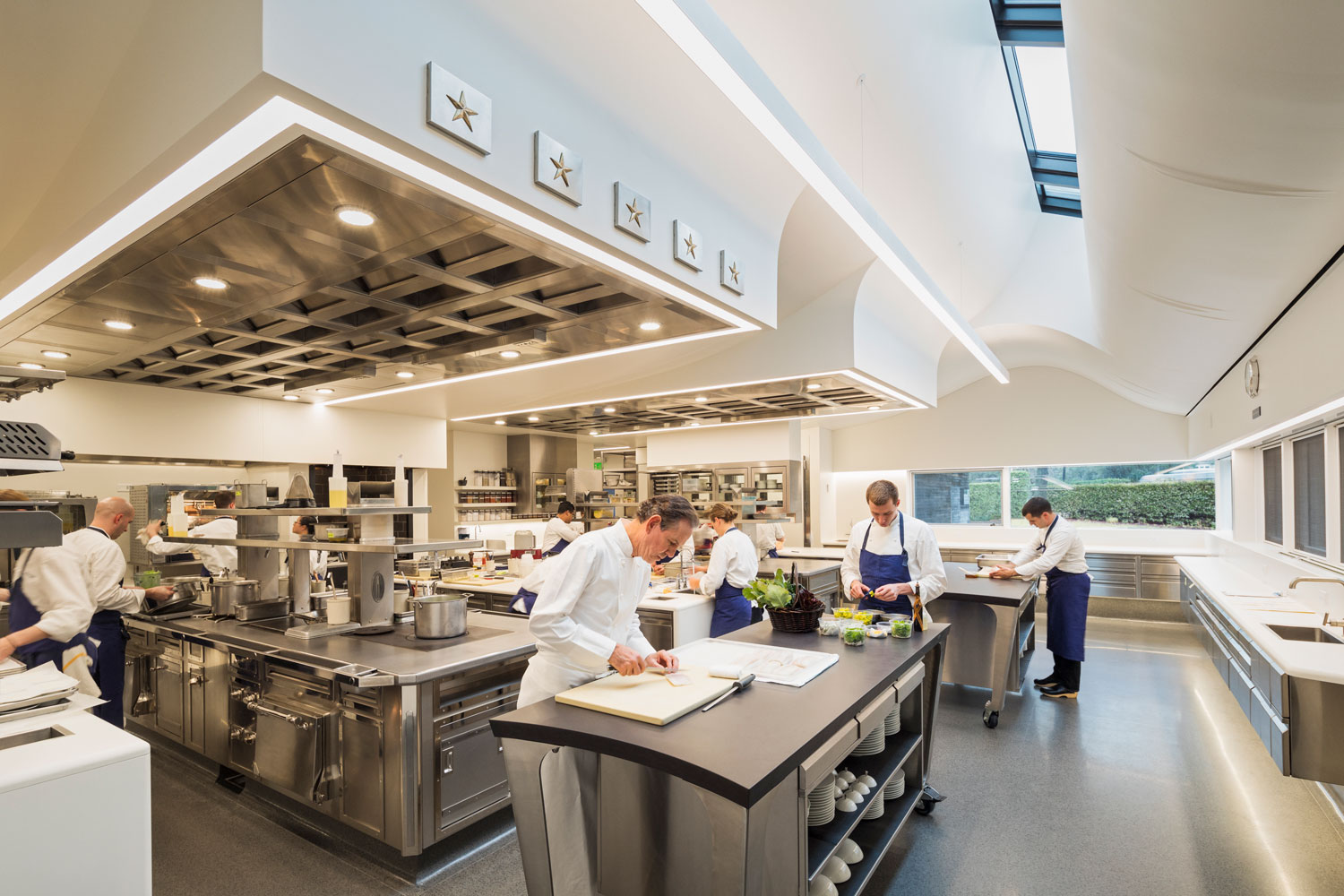 Interior photo of The French Laundry by Thomas Keller.