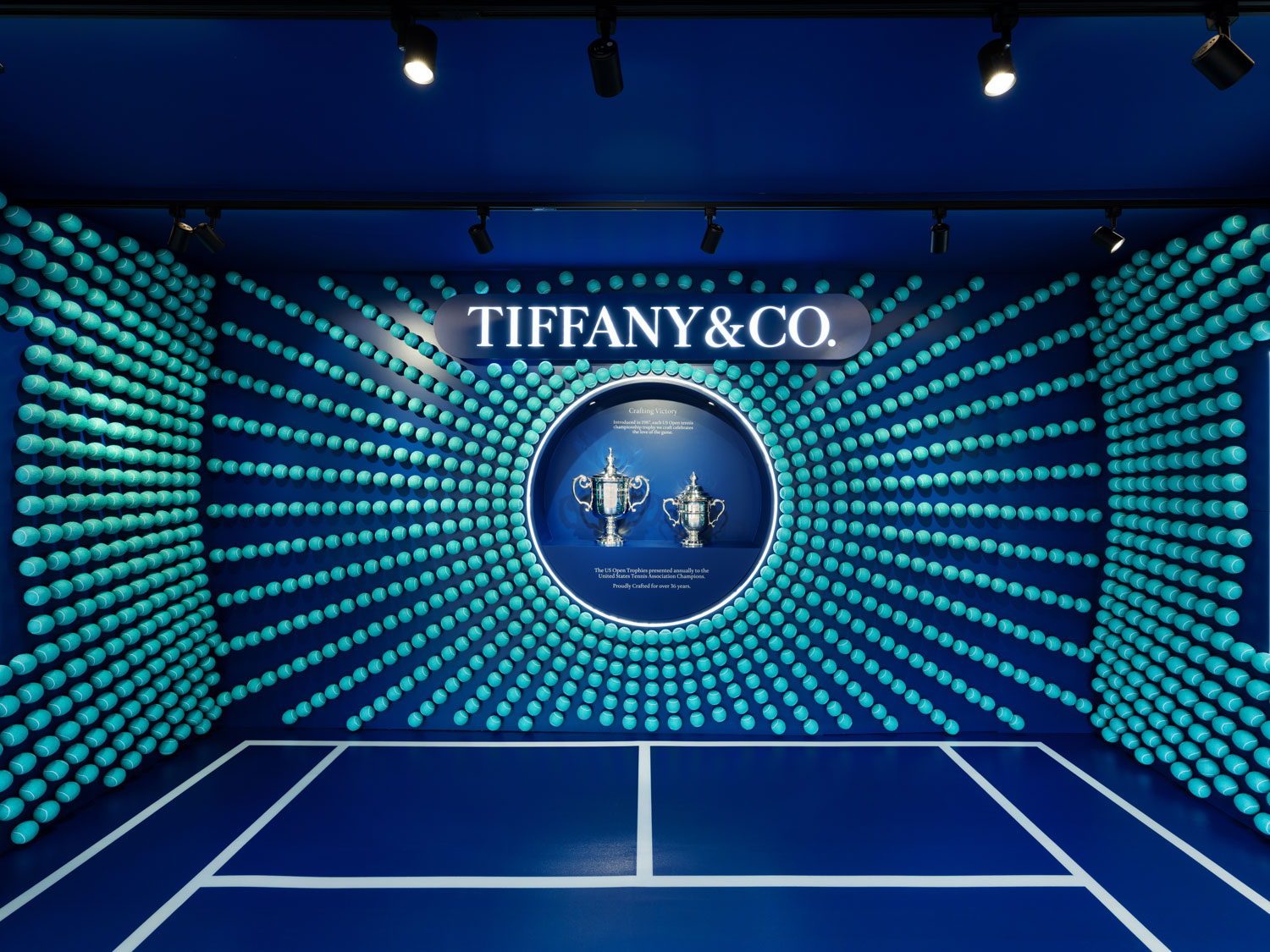 Tiffany & Co. unveiled a unique AR fan experience in addition to its iconic silver trophies.