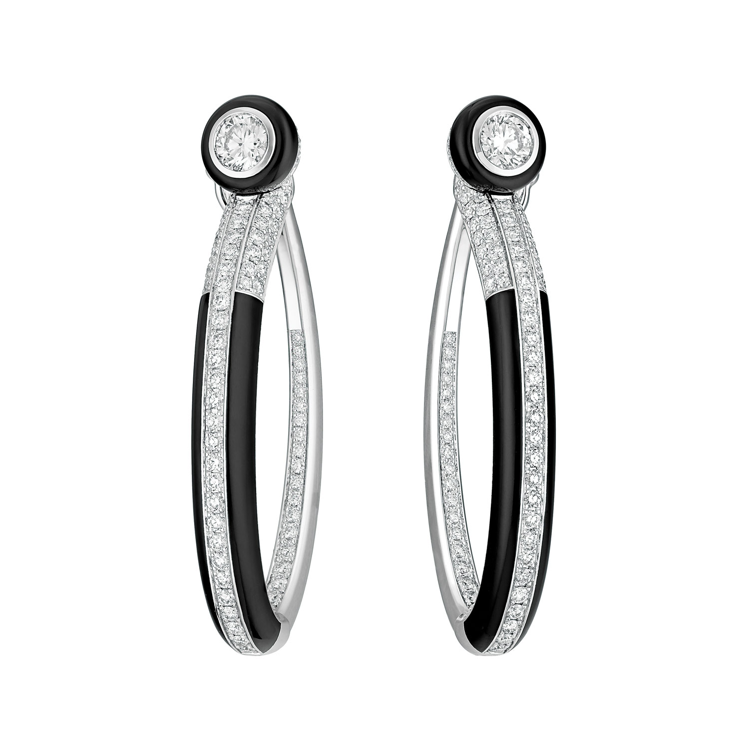 Black and White earrings by Chanel