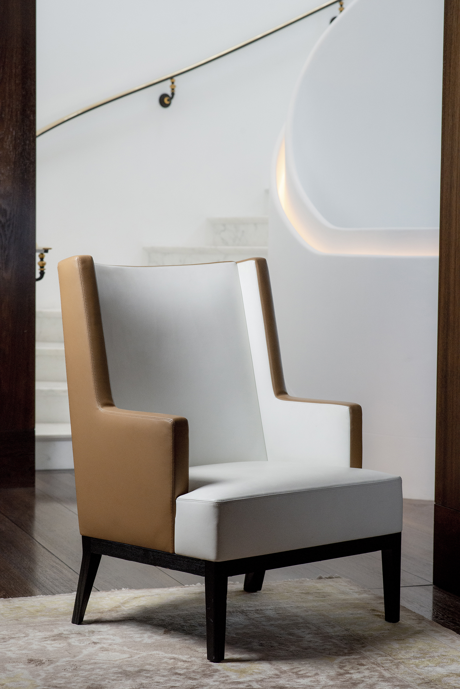 Mont-Thabor chair from the Costes x Liaigre Collection, selection of creations originally designed for the Hotel Costes, expressing the Parisian and cosmopolitan spirit of this 5-star address.