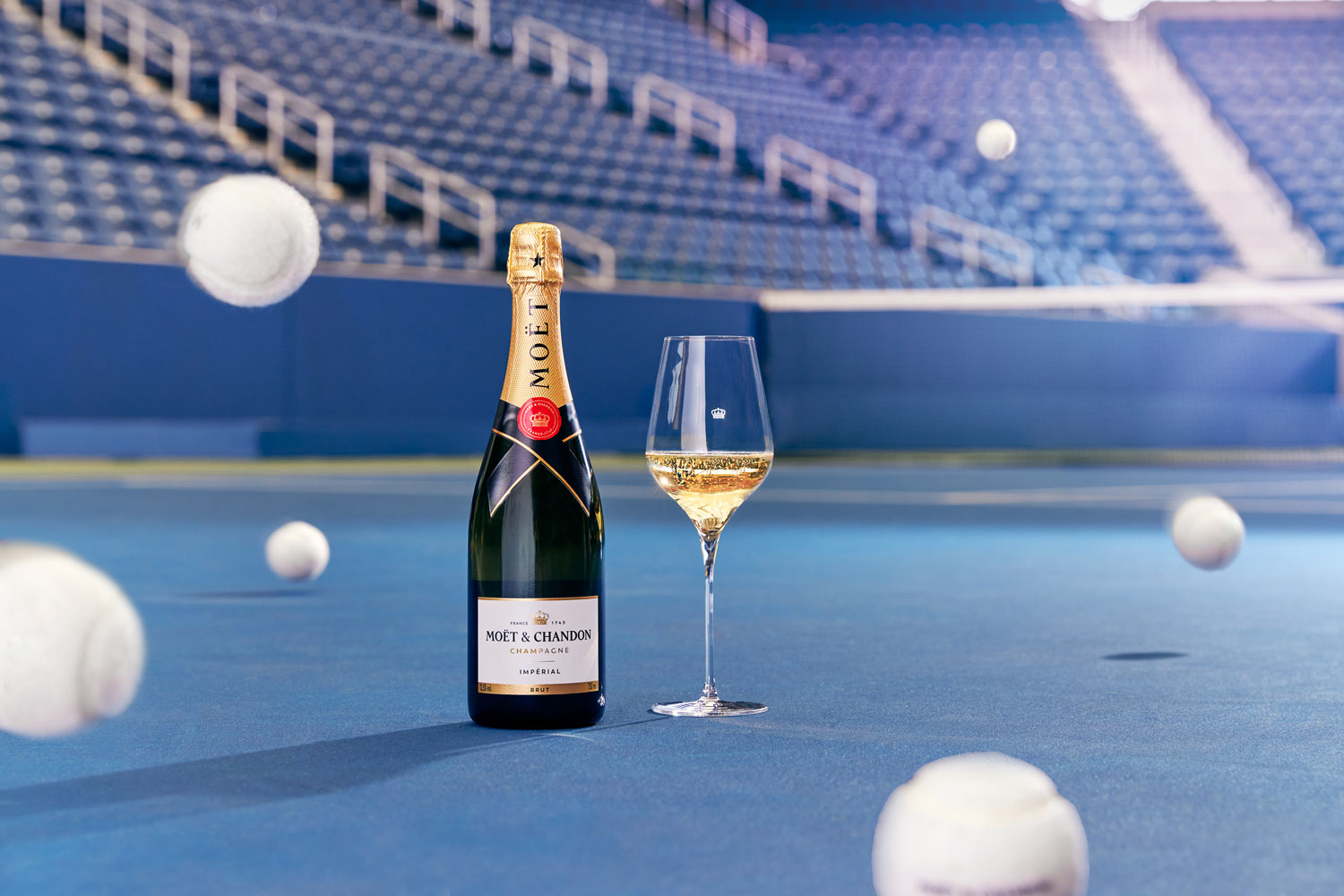 Moët & Chandon is the official champagne of the U.S. Open.