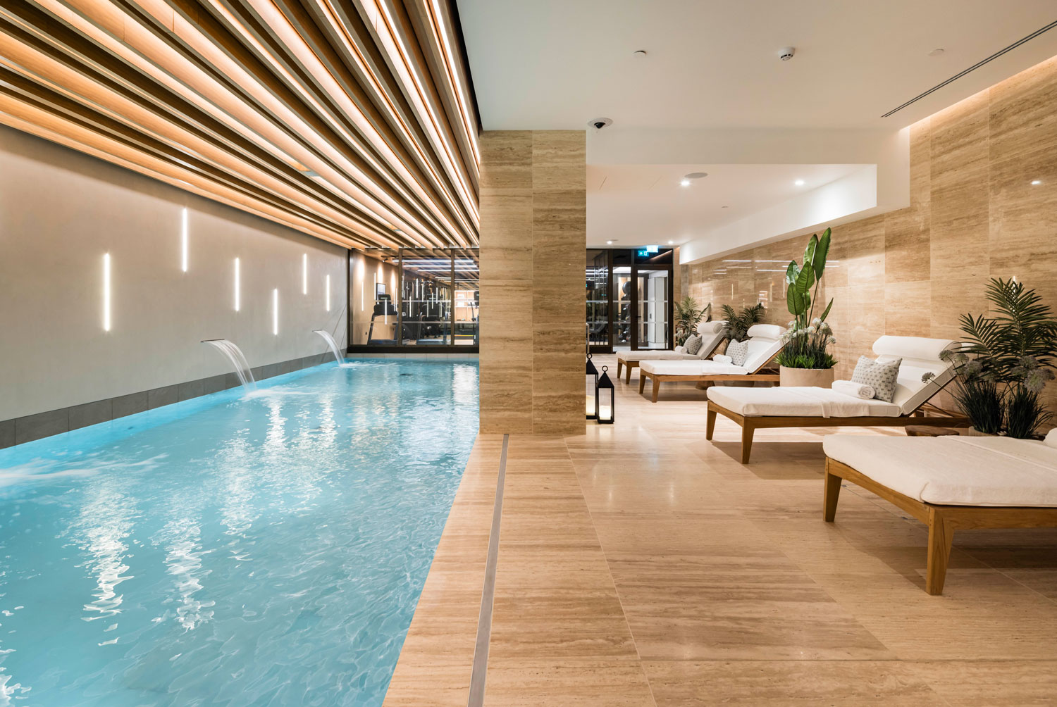 London penthouse building has an indoor pool