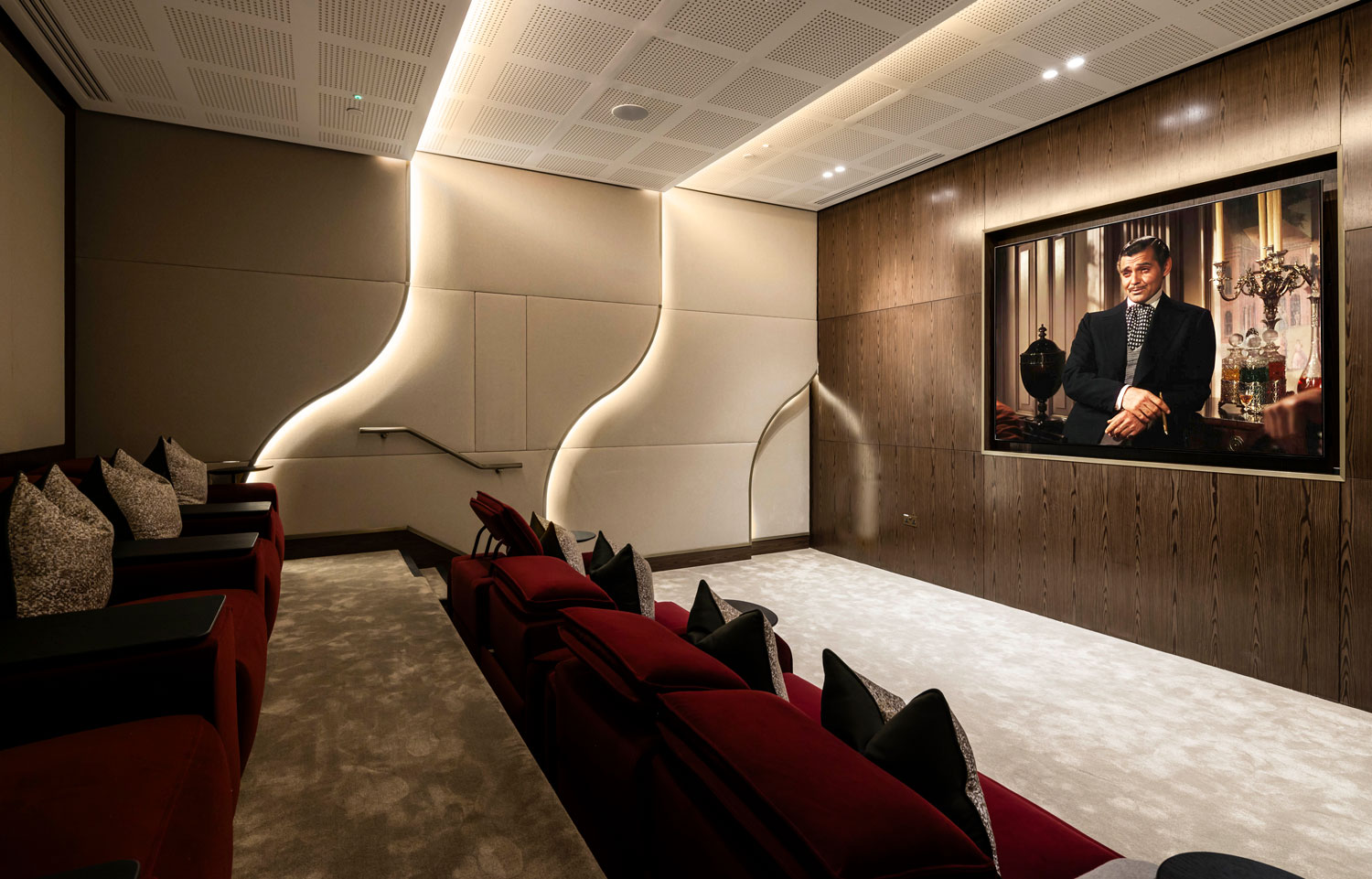 London penthouse private cinema