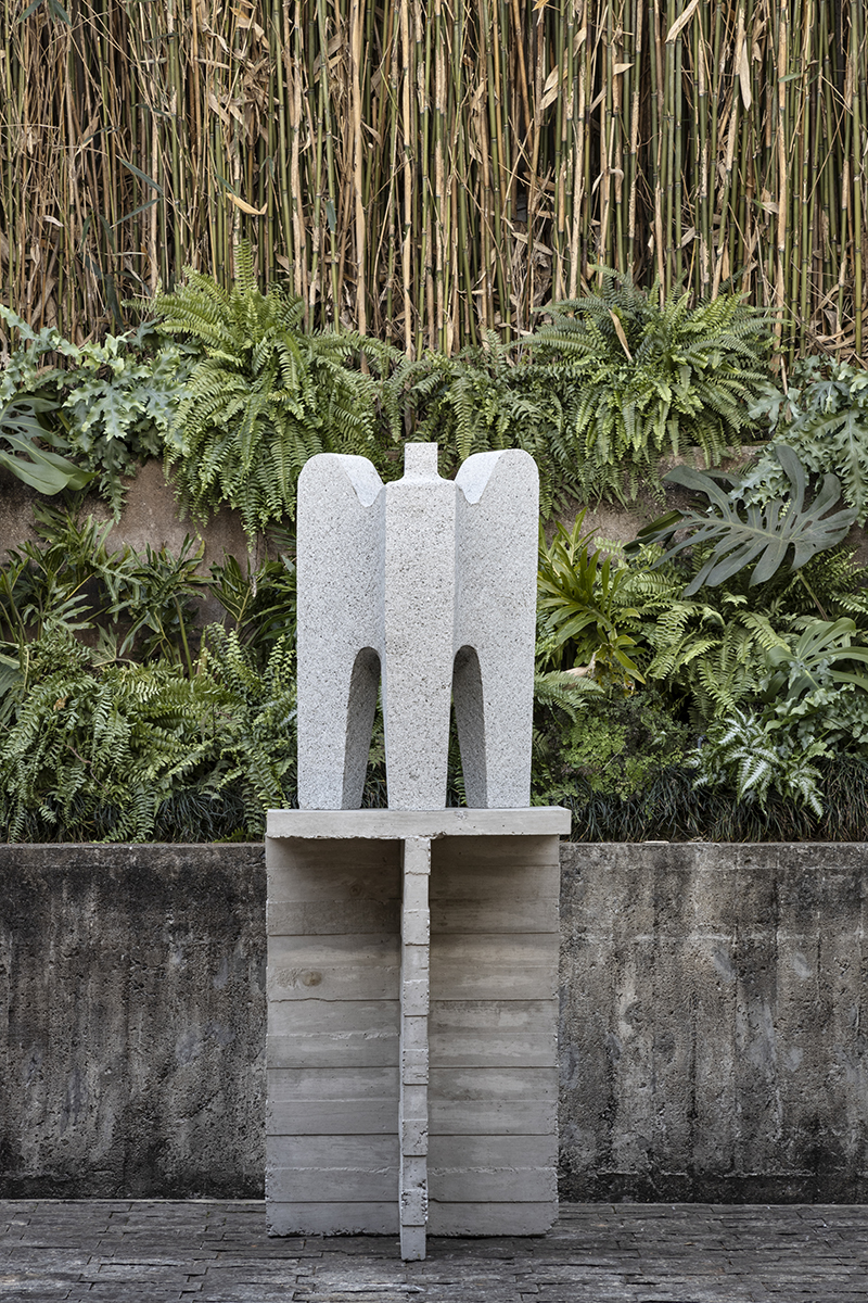 Artwork by Pedro Reyes, installed at the Chu Ming Silveira house in São Paulo, Brazil during the Aberto/03 design fair.