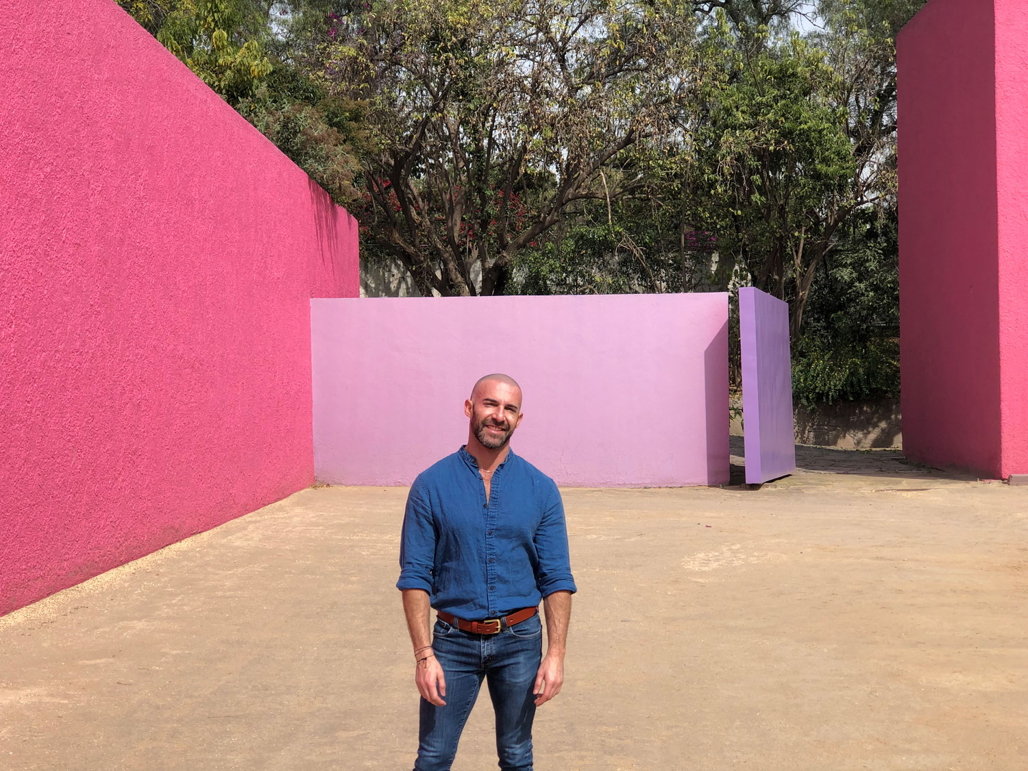 Carlos Huber at Barragan House.